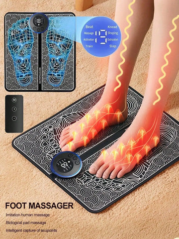 Tapis Masseur de Pieds Chauffant EMS Relaxation | MDN Store 25