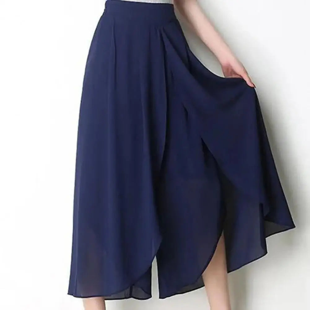Pantalon Grande Femme Mousseline Taille Haute | MDN Store