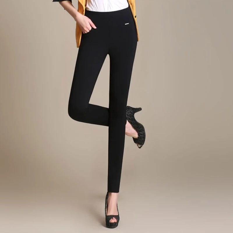 Pantalon Jambes Larges Taille Haute Noir | MDN Store