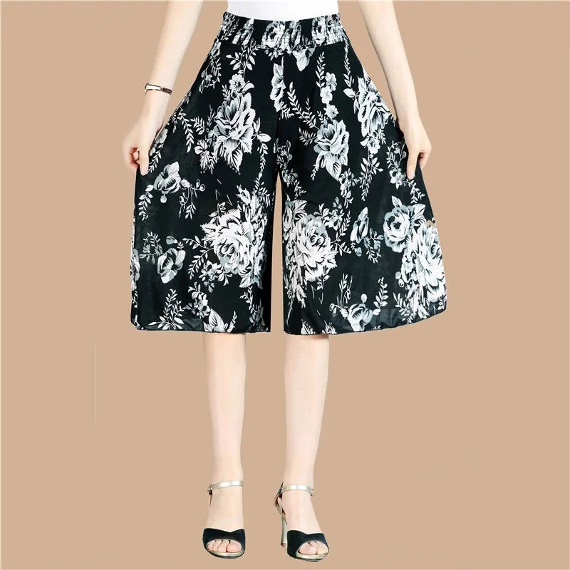 Jupe-Culotte Imprimé Floral Grande Femme | MDN Store