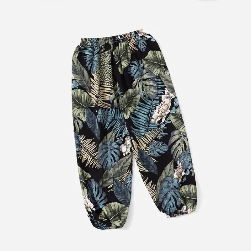 Pantalon Femme Décontracté Ample Sarouel Plage Taille Elastique | MDN Store