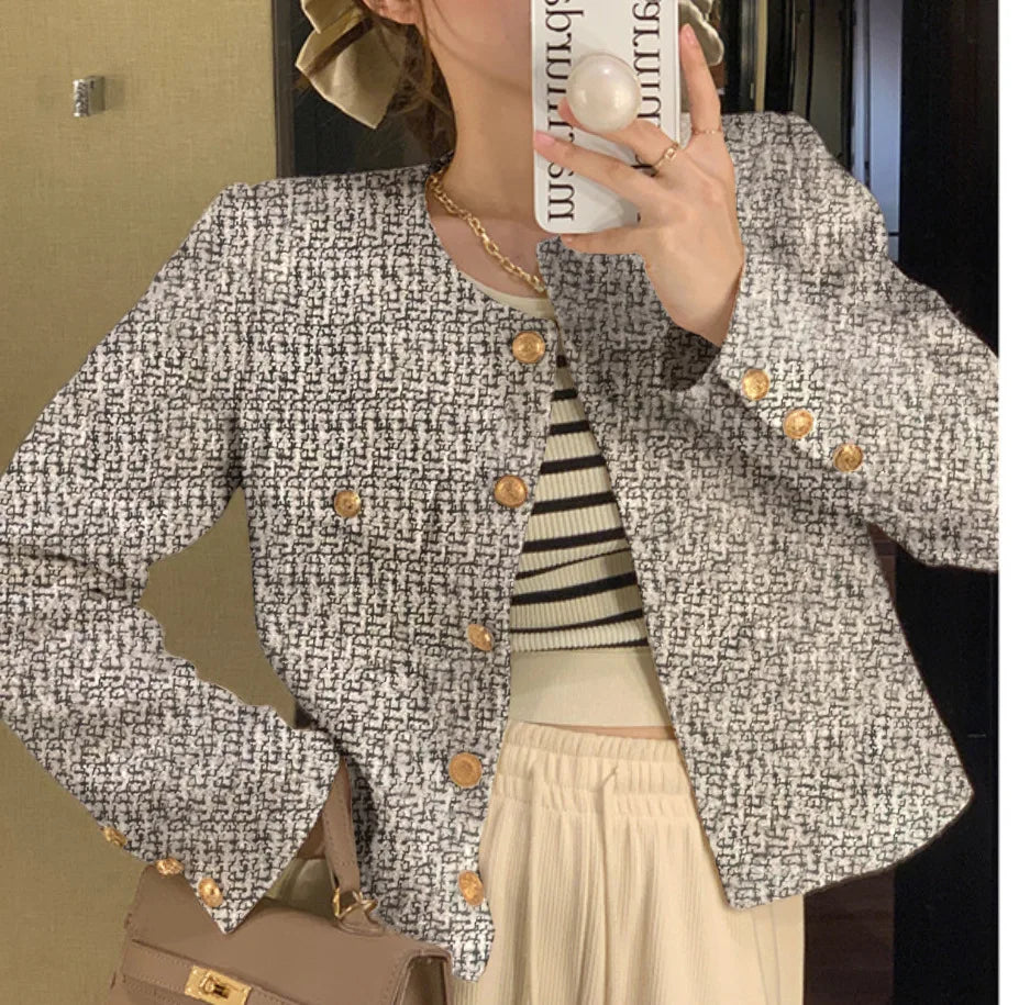 Veste Tweed Courte Élégante | MDN Store