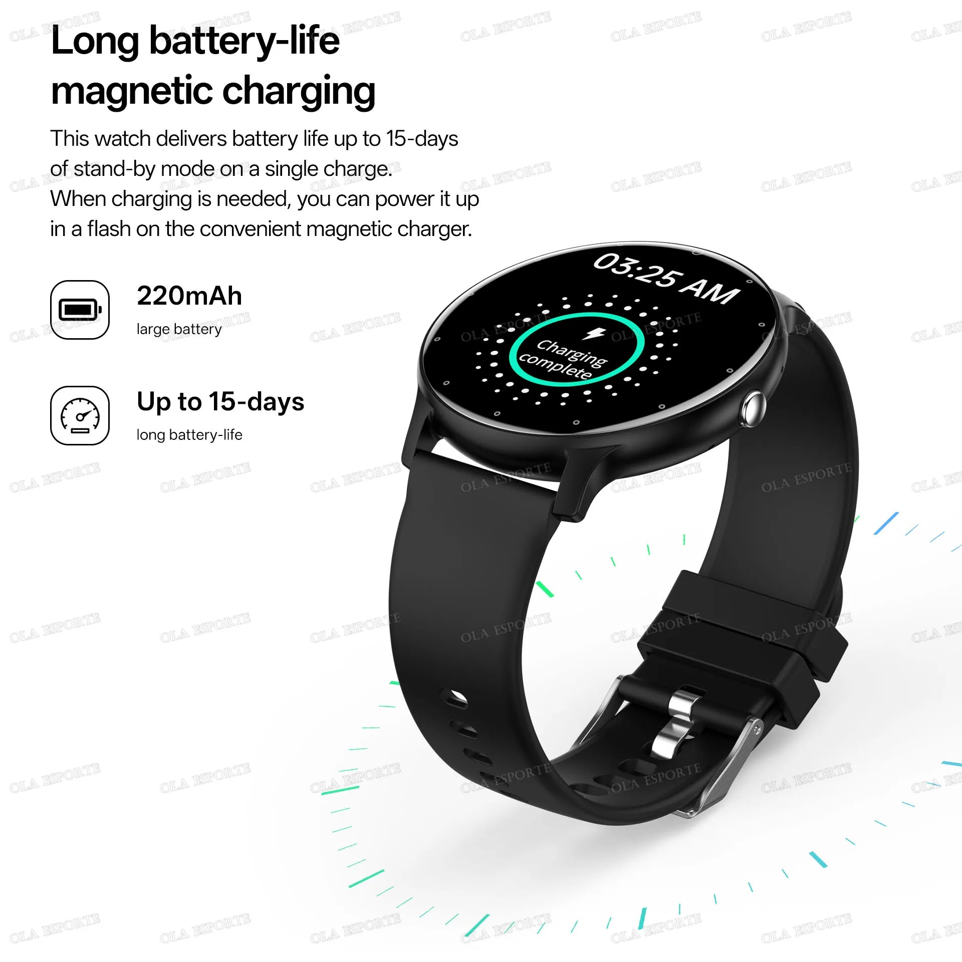 Montre Connectee Femme Sport Fitness Bluetooth IP67 Ecran Tactile | MDN Store 25