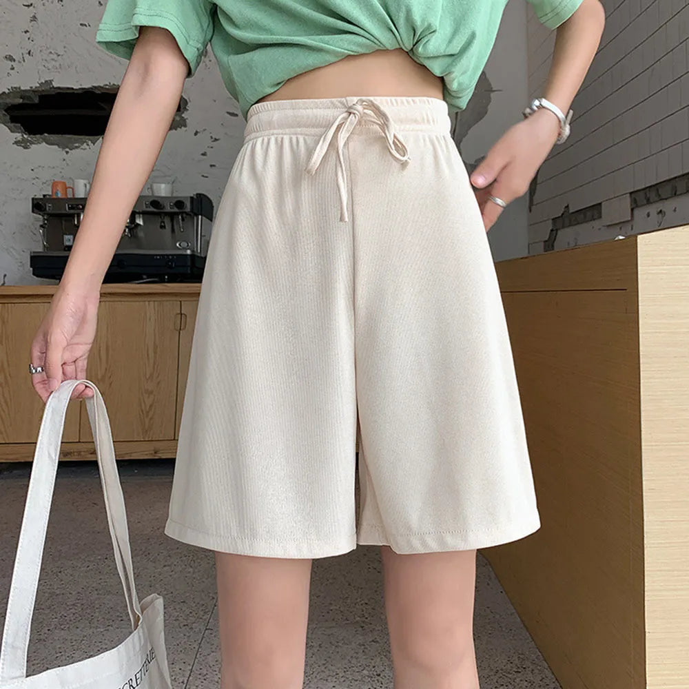 Short Femme Sport Taille Haute Soie Glacée | MDN Store