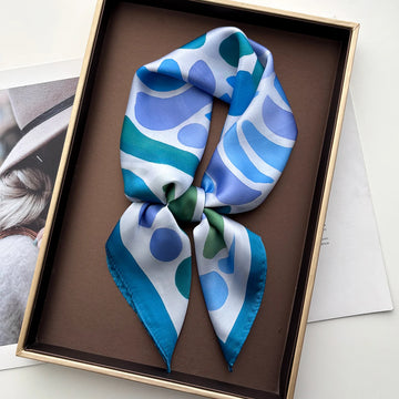 Foulard Carré Soie Imprimé Floral 70cm | MDN Store