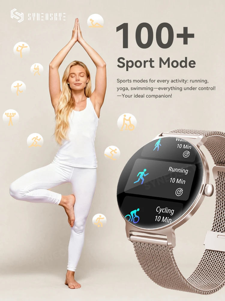 Montre Connectée Femme Luxe 1.27" Bluetooth | MDN