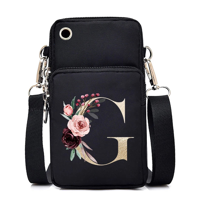 Sac Bandoulière Lettre Initiale Fleurs | MDN Store