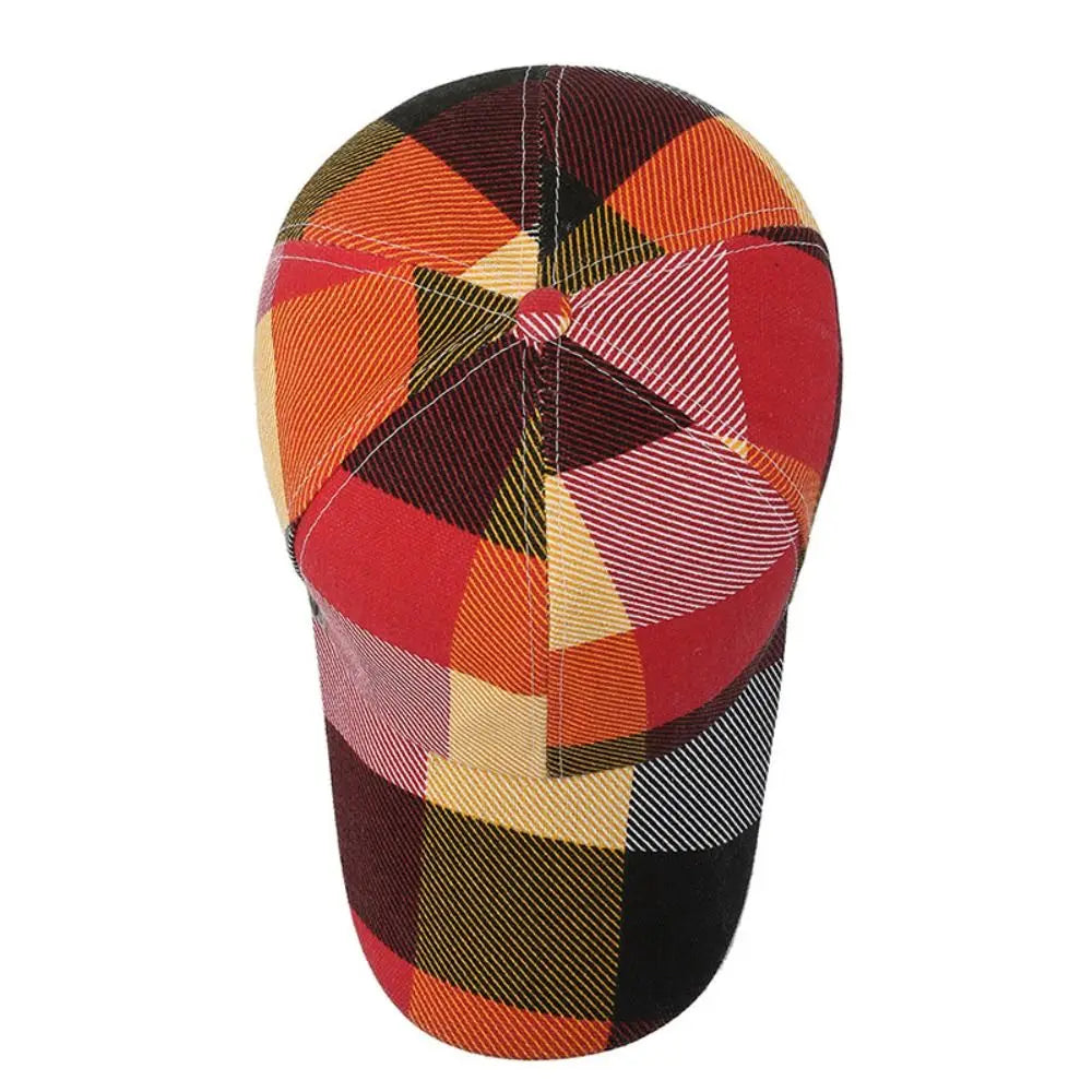 Casquette Baseball Carreaux Rouge | MDN Store
