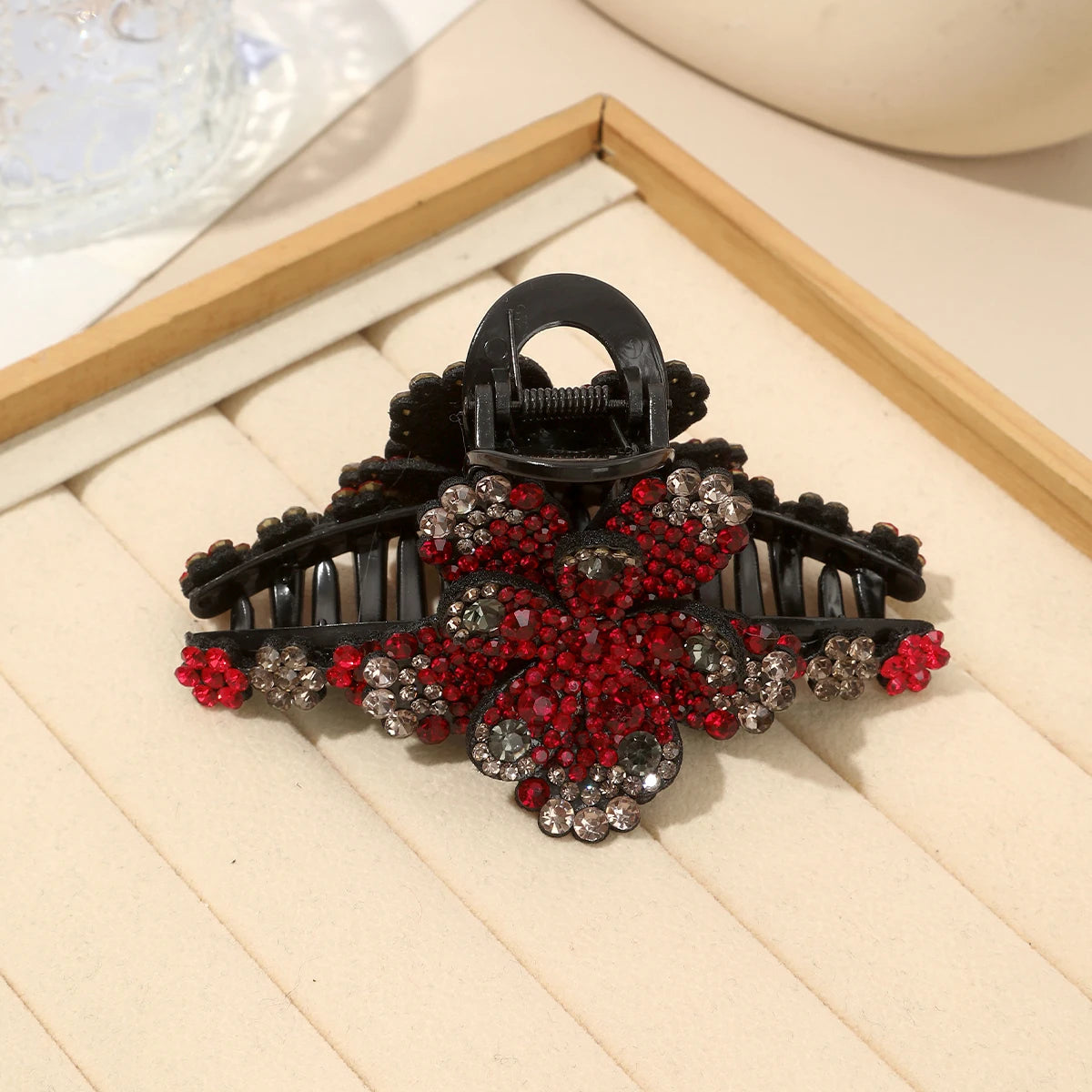Pince Cheveux Fleur Strass Élégante - Barrette Crabe Mode Femme | MDN Store