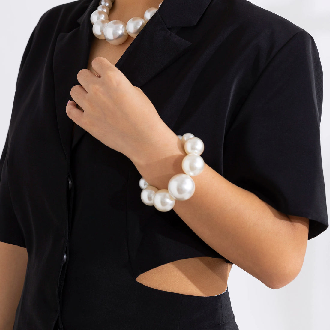 Collier Ras-de-Cou Perles Imitation Maxi | MDN Store