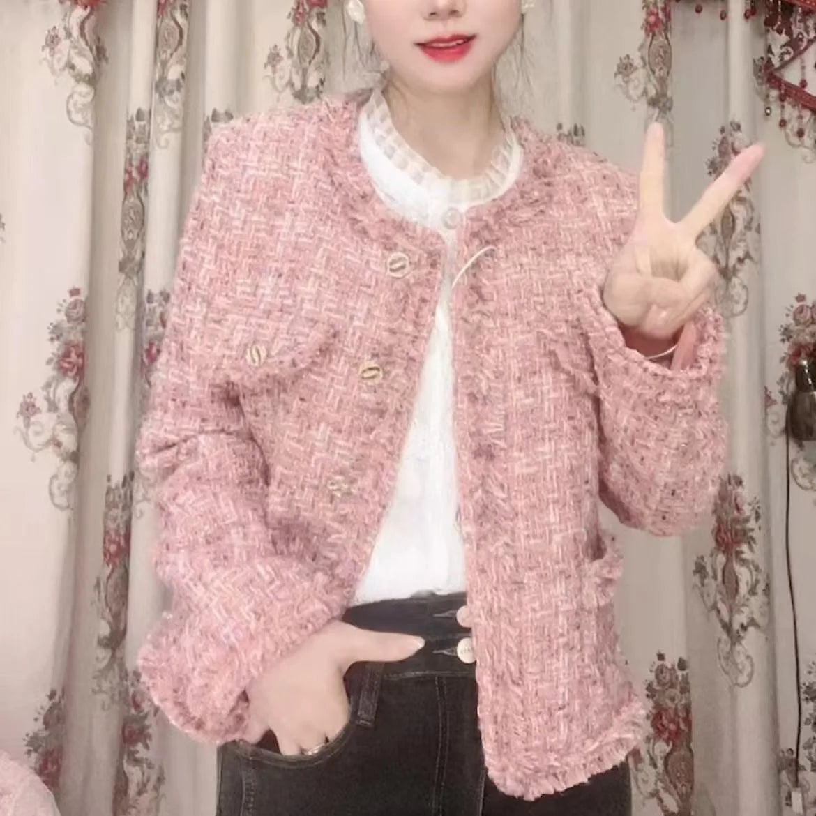 Veste Velours Rose | MDN