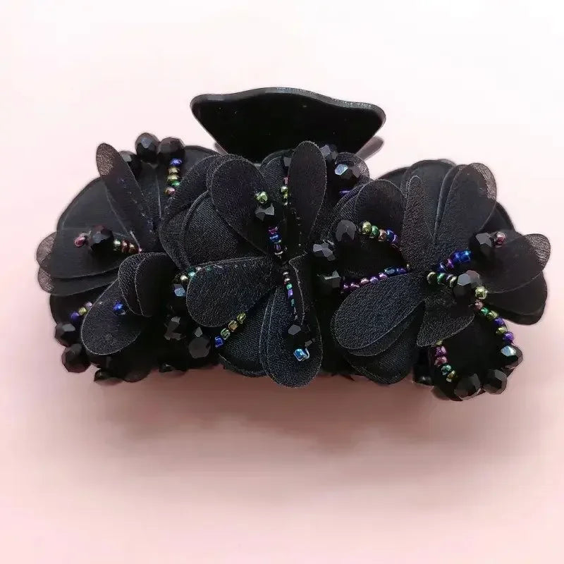 Pince à Cheveux Crabe Fleurie - Accessoire Cheveux Élégant et Pratique | MDN Store