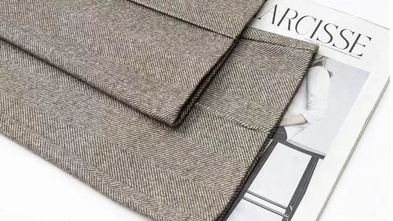 Pantalon Femme Laine Évasé Taille Haute - Bureau Chaud Automne Hiver | MDN