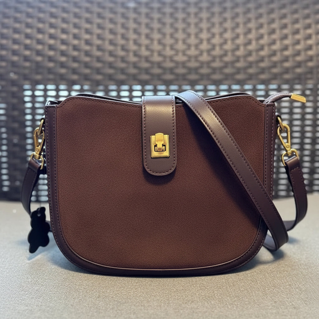 Sac Cabas Cuir Véritable Daim Luxe | MDN Store