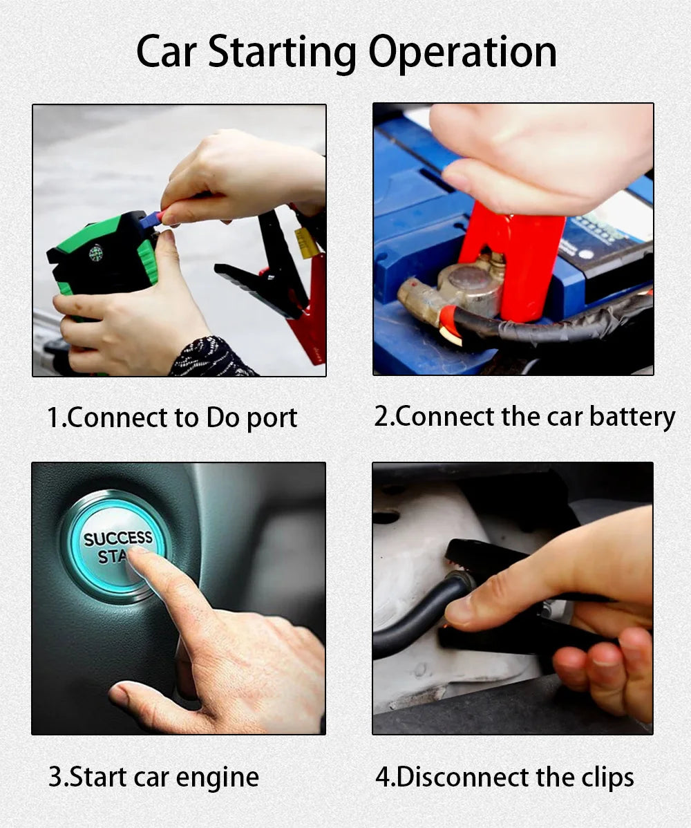 Booster Batterie Voiture 4000A 12V Powerbank Démarrage | MDN Store