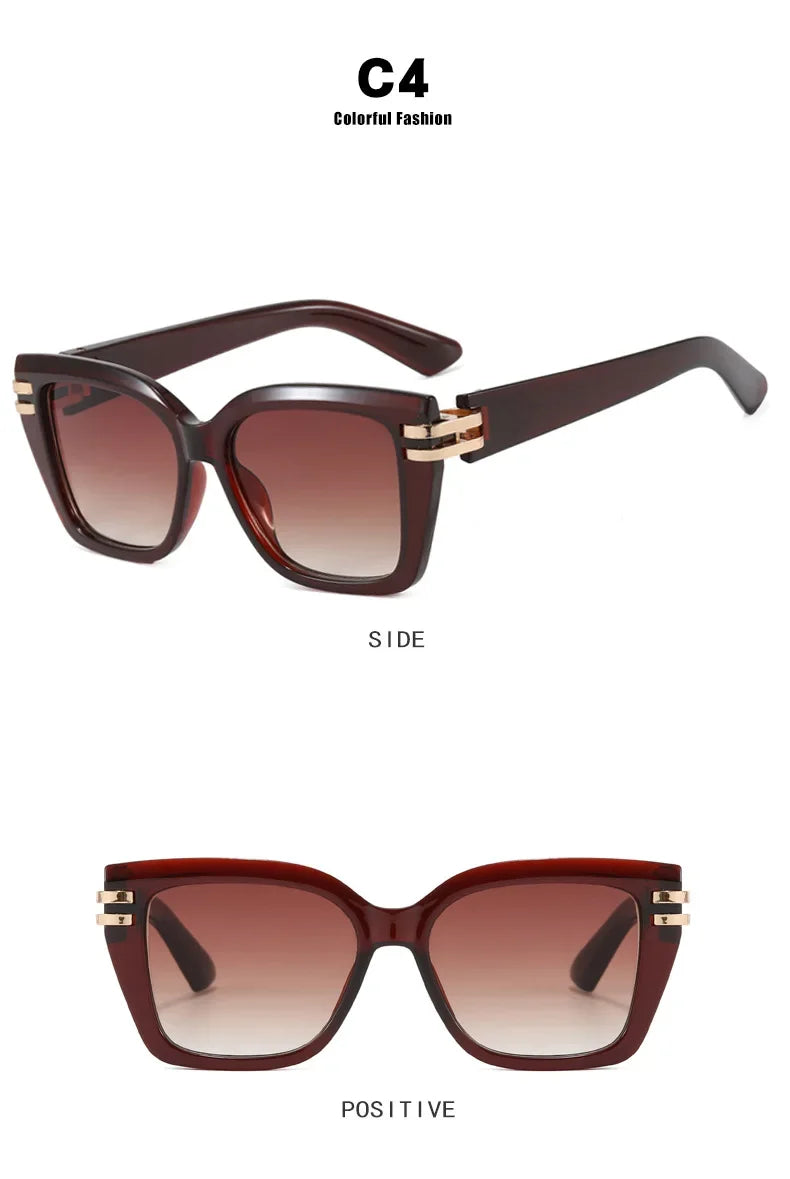 Lunettes Soleil Carré Vintage Rivet | MDN Store