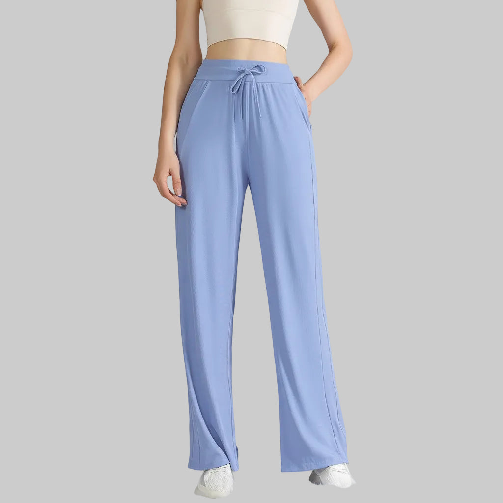 Pantalon Large Soie Glacée Été Femme | MDN Store