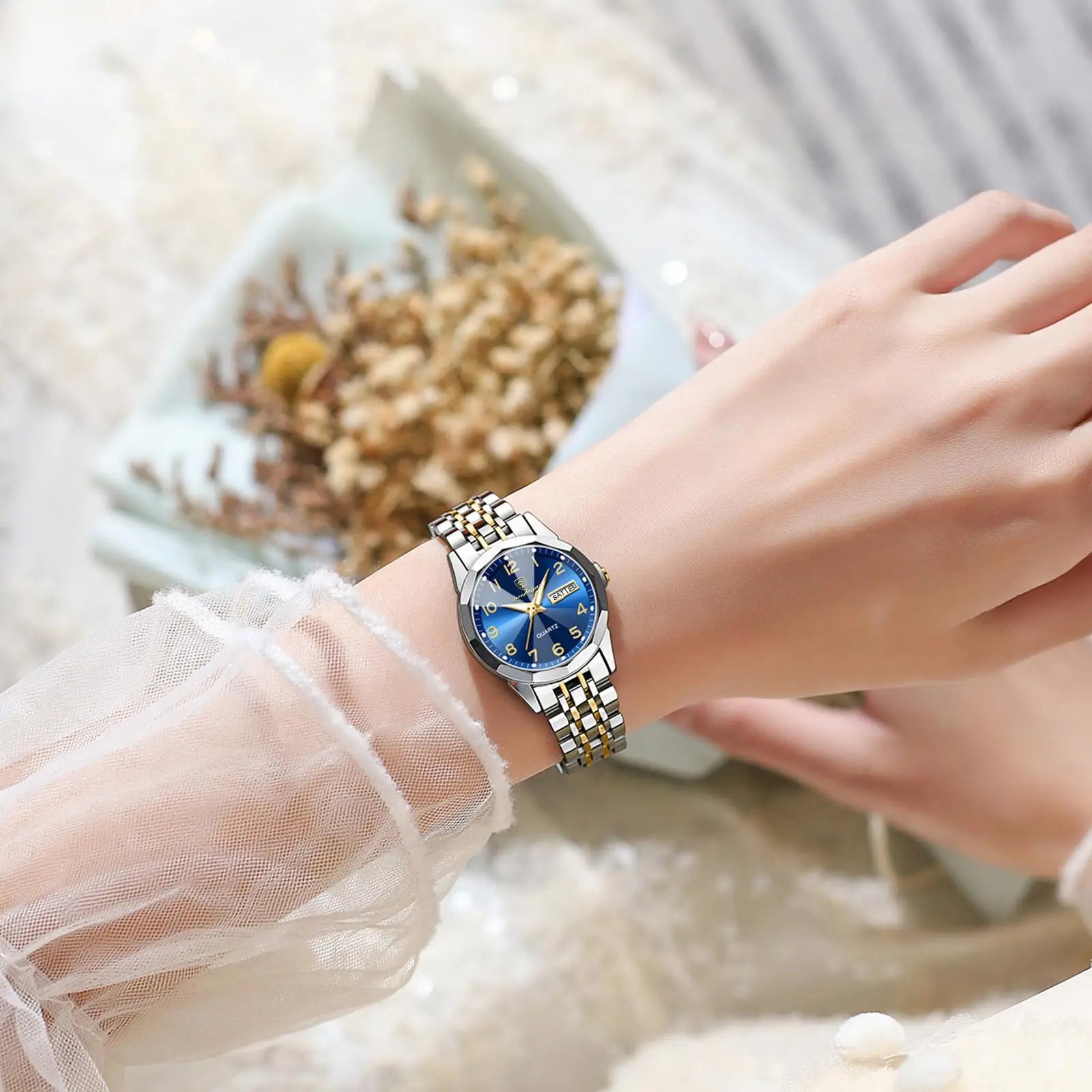 Montre Femme POEDAGAR Acier Inoxydable Étanche | MDN Store
