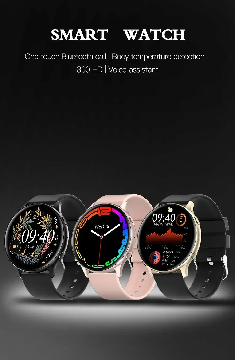 Montre Connectée Acier 1.32" Appels Bluetooth | MDN Store