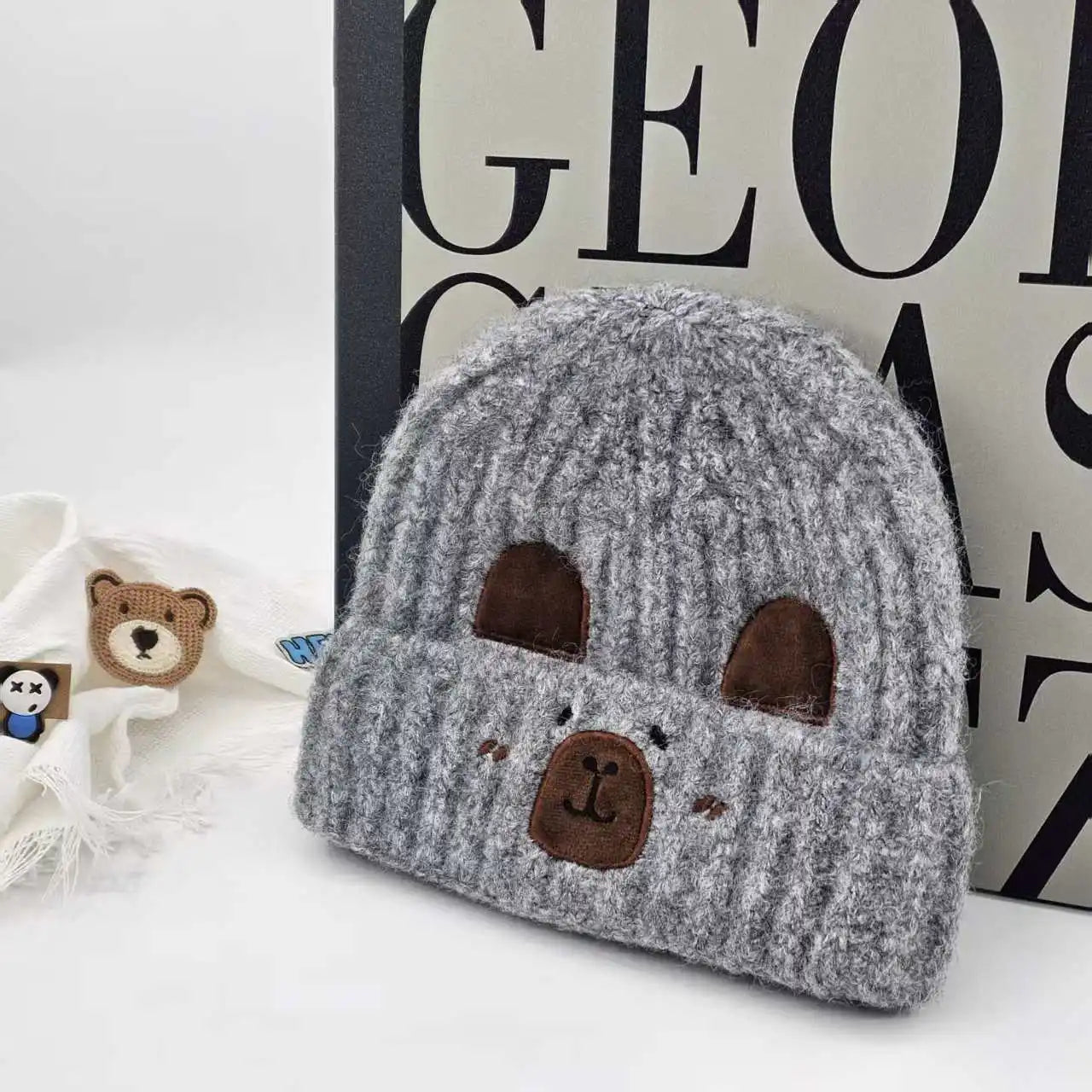 Bonnet Femme Hiver Capybara Cartoon Tricot Protection Oreilles Grande Taille | MDN