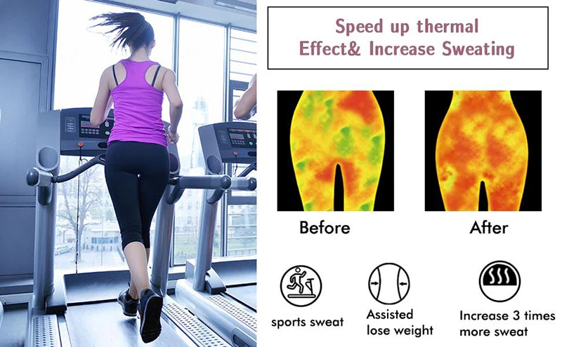 Shorty Gainant Sauna Minceur Femme - Gaine Sculptante Taille Haute Effet Thermique | MDN