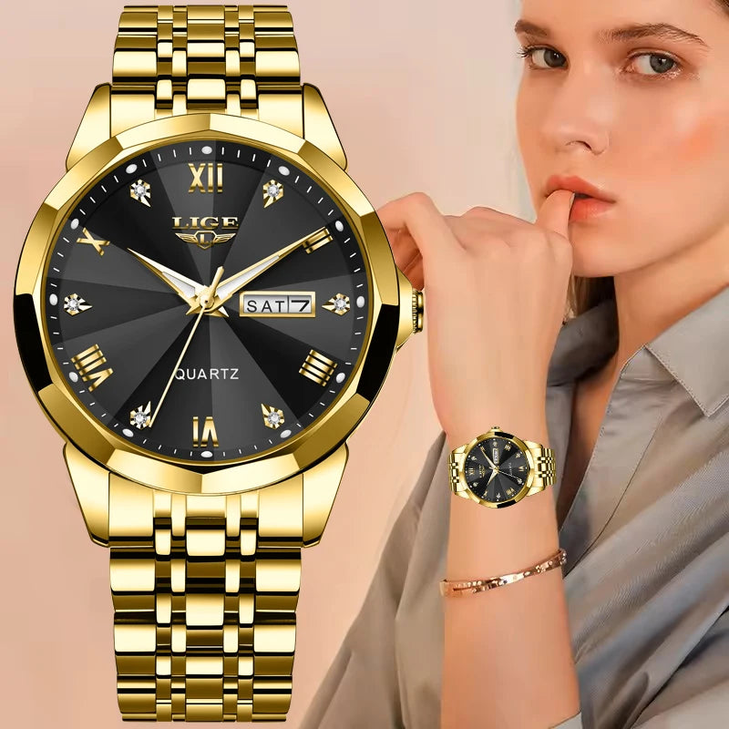 Montre Femme LIGE Quartz Acier Inoxydable | MDN Store