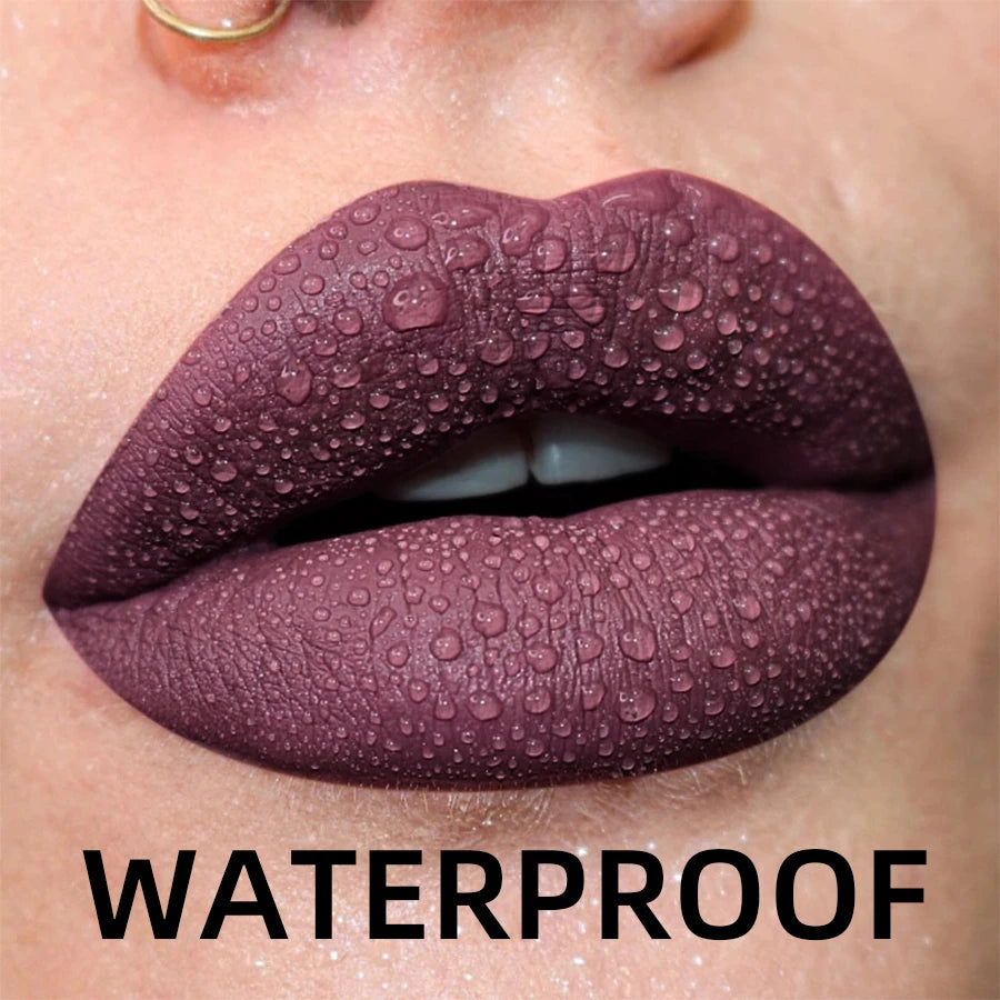 Gloss Lèvres Mat Velours 19 Couleurs Imperméable Nude Noir Rouge | MDN Store