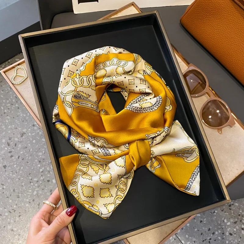 Foulard Soie Long Étroit Femme Cravate | MDN Store