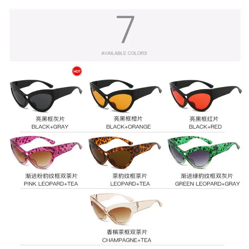 Lunettes Soleil Cat Eye Papillon Y2K | MDN Store