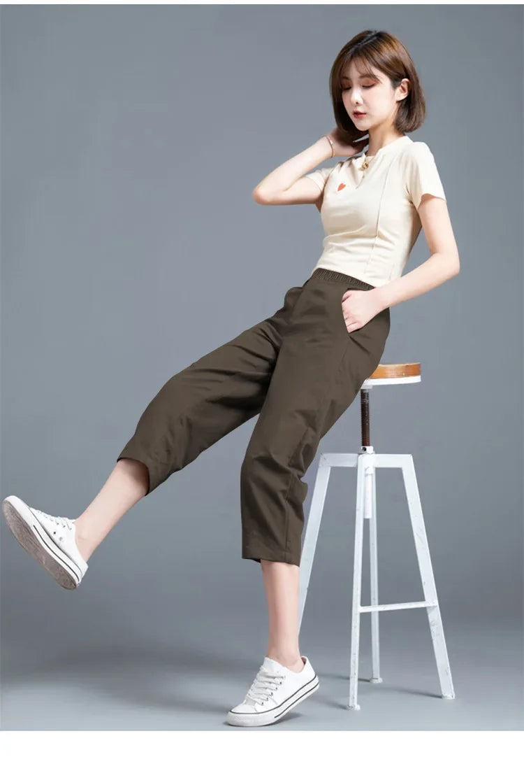 Pantacourt Large Soie Glacée Été Femme | MDN Store