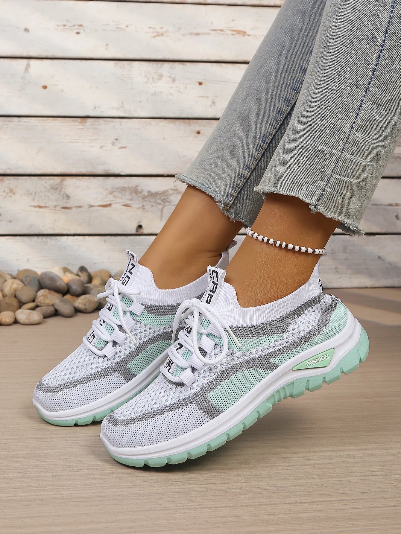 Baskets Bicolores Décontractées Femme Été | MDN Store 25