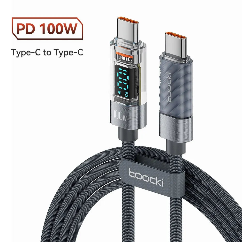 toocki-cable-usb-type-c-vers-type-c-100w-affichage - MDN Store 25