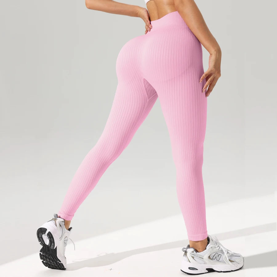 Legging Sport Femme Sans Coutures Yoga Taille Haute Gainant | MDN Store