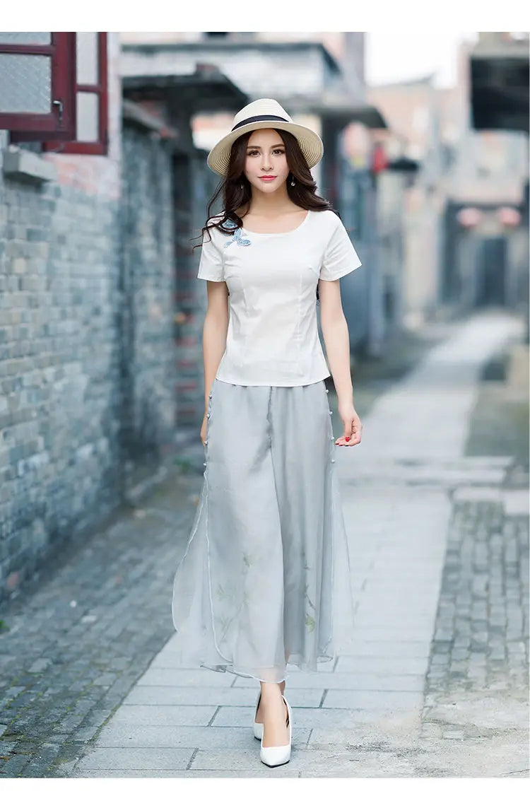 Pantalon Large Imprimé Ethnique Femme | MDN Store