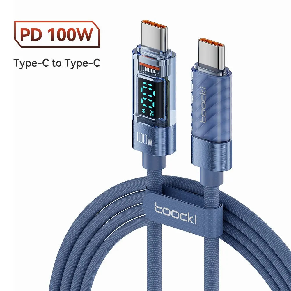 toocki-cable-usb-type-c-vers-type-c-100w-affichage - MDN Store 25