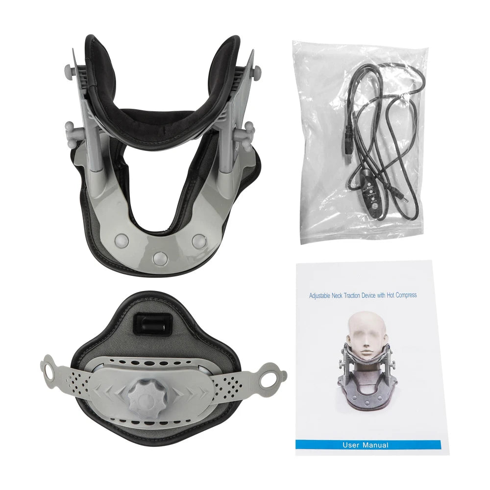 Collier Traction Cervicale Chauffant Reglable 5 Niveaux | MDN Store 25