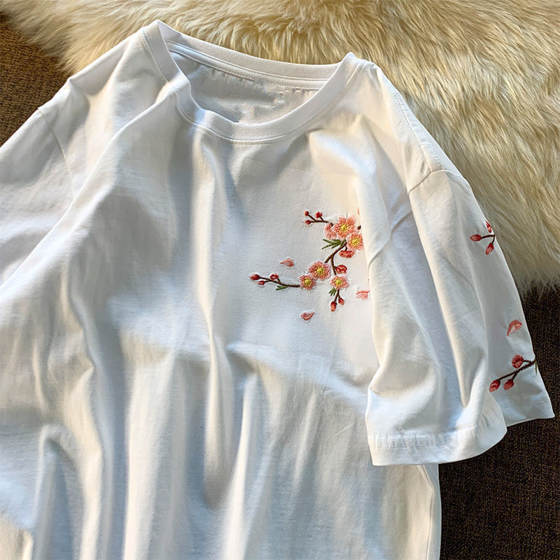 T-Chemise Broderie Cerisiers Femme | MDN Store