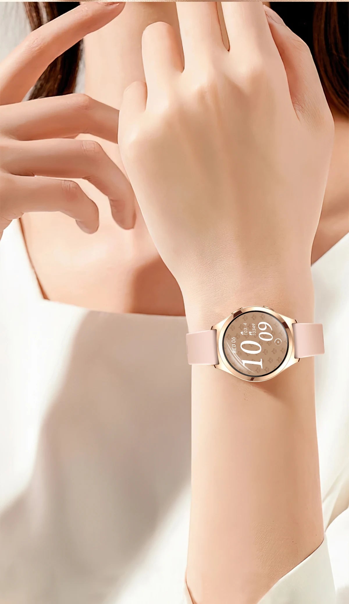 Montre Connectée Femme Luxe 1.27" Boussole IP68 | MDN Store