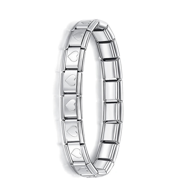 Bracelet Femme Elastique Charme Acier Inoxydable 9mm | MDN Store