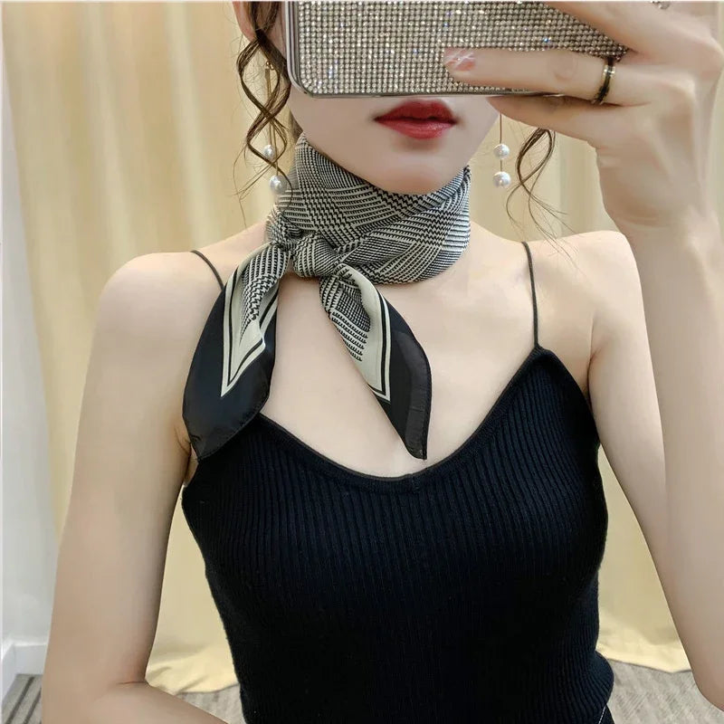 Foulard Soie Satin Femme Bandana Luxe | MDN Store