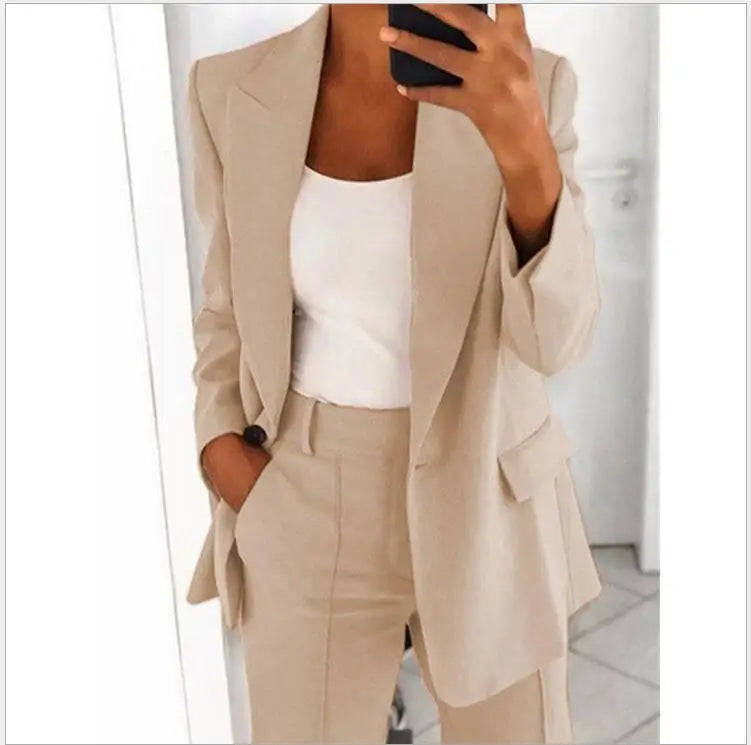 Ensemble Tailleur Pantalon Blazer Noir | MDN