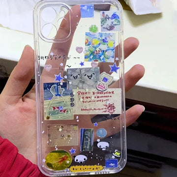 Coque iPhone Graffiti Étoiles Kawaii - 16 15 14 13 12 11 Pro Max | MDN Store