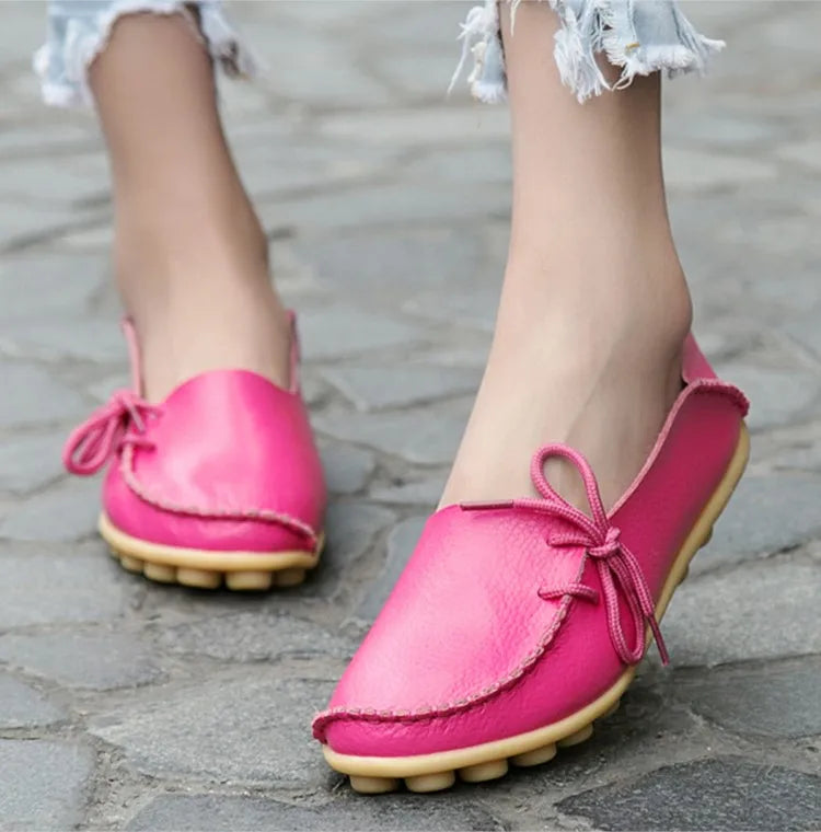 Ballerines Cuir Nœud Papillon Grande Taille | MDN Store