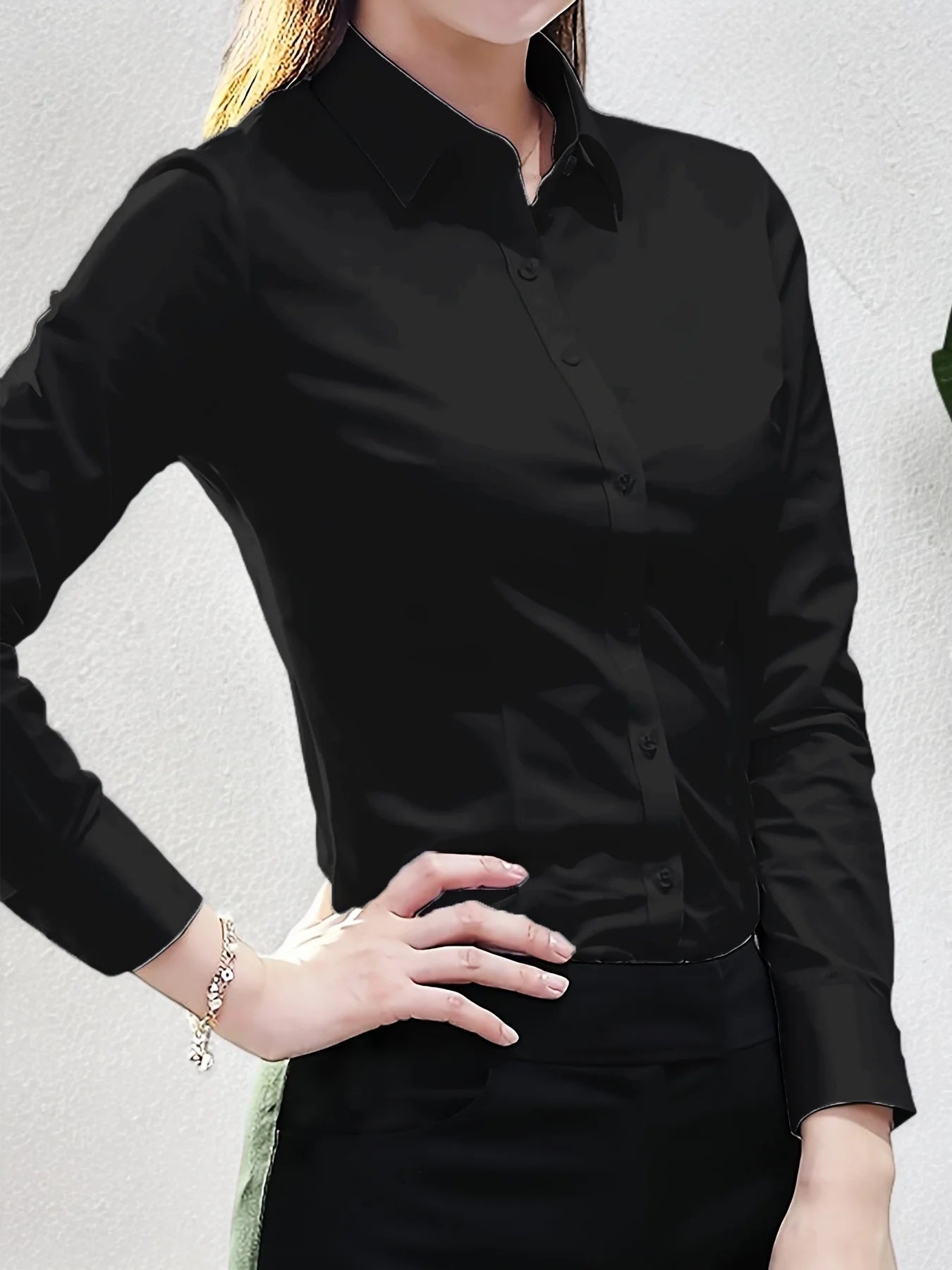 Chemise Blanche Femme Col Rabattu | MDN Store