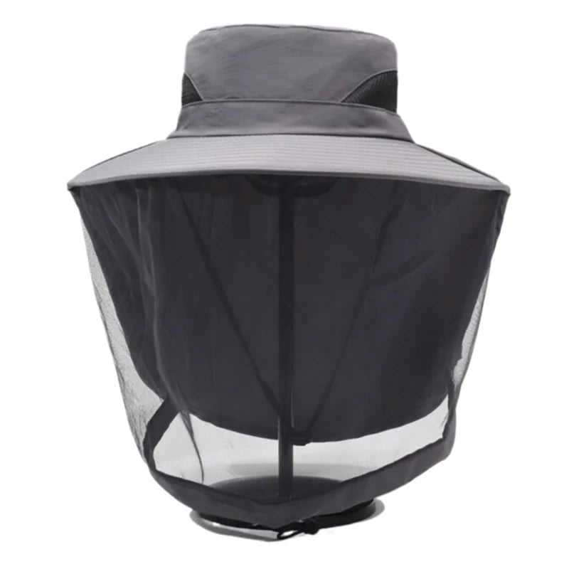 Chapeau Pêche Moustiquaire Anti-Insectes Vert | MDN Store