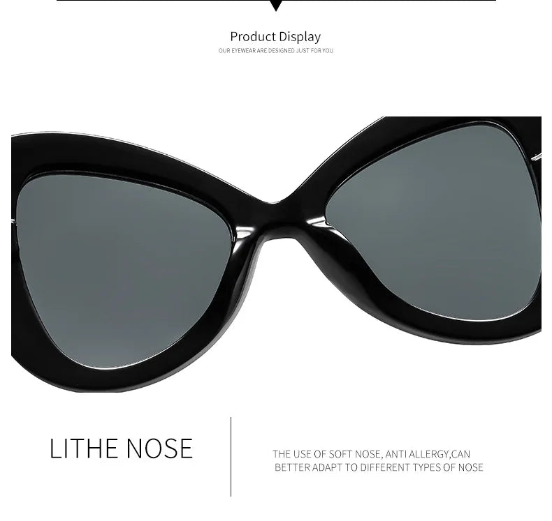 Lunettes Soleil Papillon Oversize UV400 | MDN