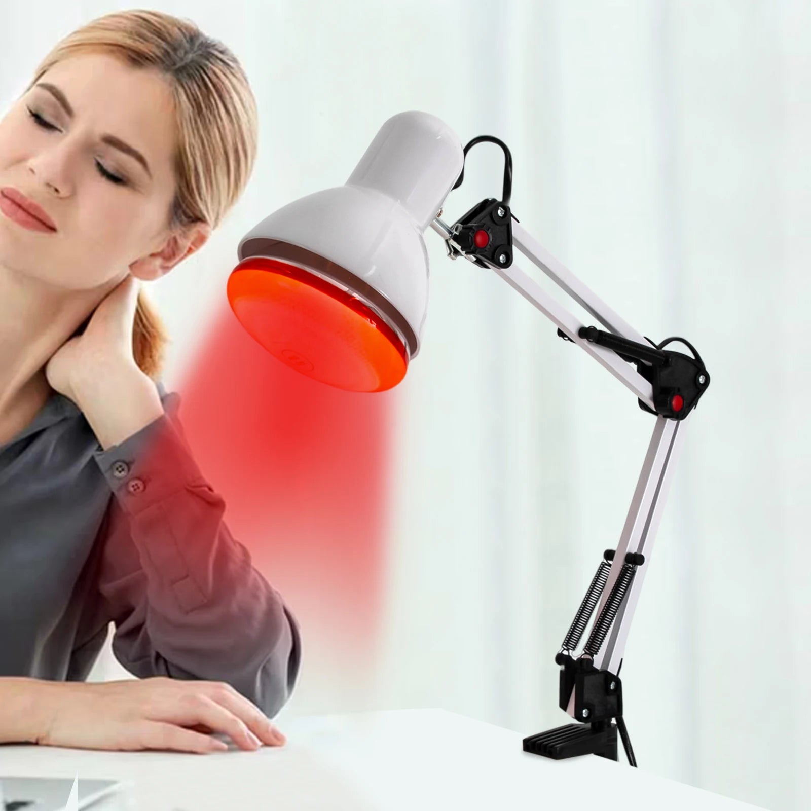 Lampe Infrarouge 150W Thérapeutique Pivotante Soulagement Douleurs | MDN Store