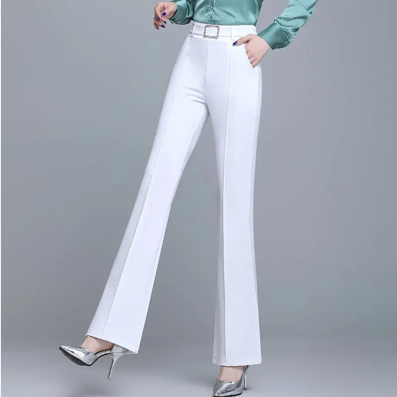 Pantalon Évasé Taille Haute Diamants | MDN Store