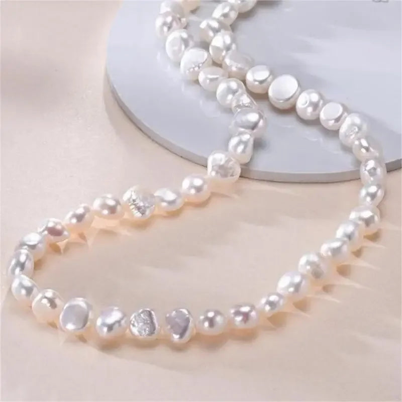Collier Perles Baroques Naturelles Eau Douce Choker Femme | MDN Store