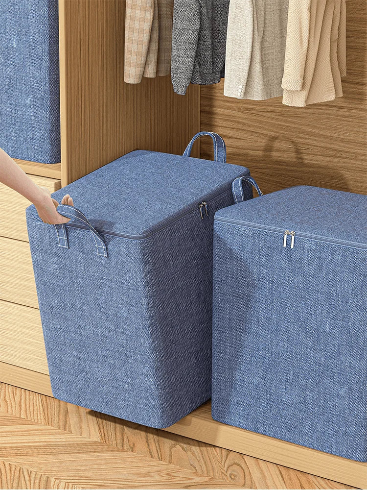 Sac Rangement Vêtements Garde-Robe Couvercle Poignées - 4 Tailles | MDN Store